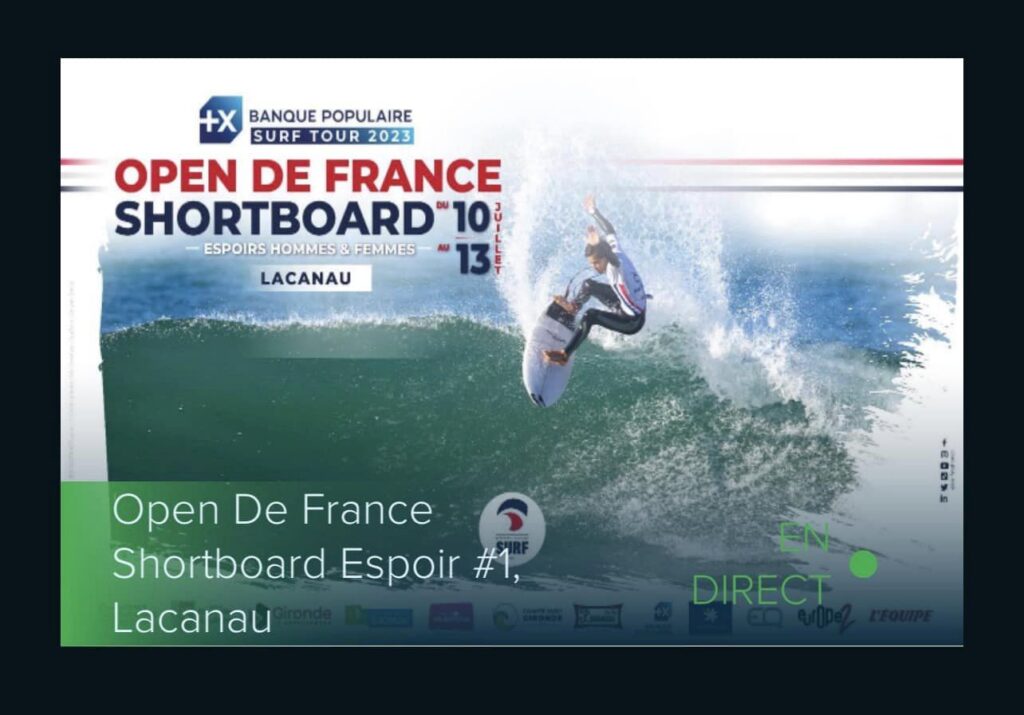 2023 open de France shortboard espoirs lacanau spirit surf club