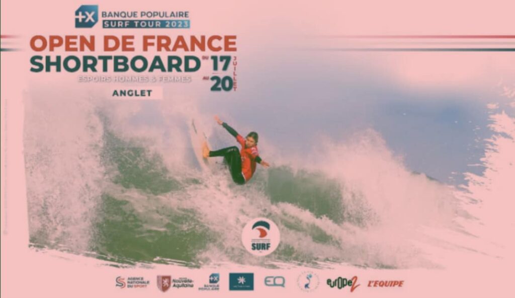 Pour cette 2me étape des Opens de France de shortboard Espoirs qui se déroulait sur Anglet du 17 au 19 juillet 2023 ,